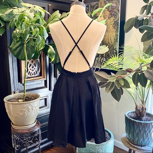 Revolve little black dress swing skirting - Picture 8 of 14